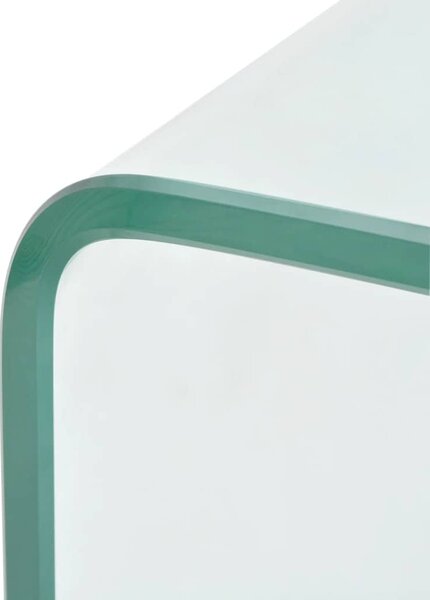 Konferenční stolek tvrzené sklo 98x45x30 cm čiré 244189