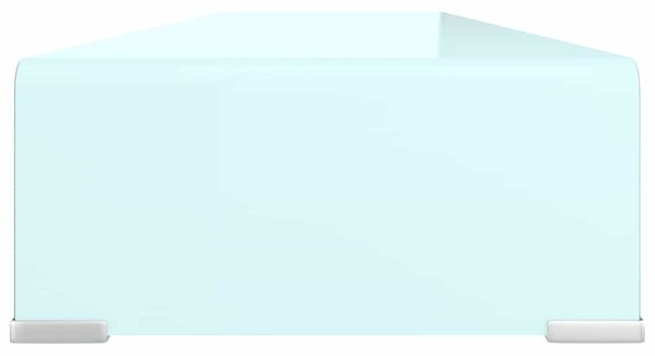 TV stolek / podstavec na monitor sklo zelený 110 x 30 x 13 cm 244148