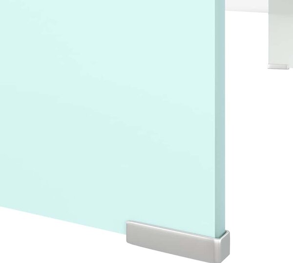 TV stolek / podstavec na monitor sklo zelený 100 x 30 x 13 cm 244147
