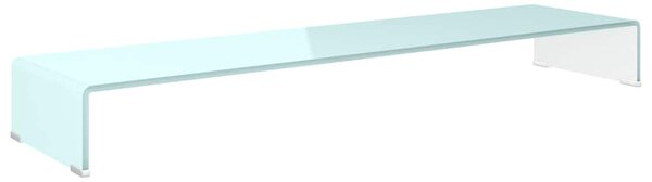 TV stolek / podstavec na monitor sklo zelený 120 x 30 x 13 cm 244149