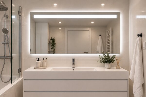 LED zrcadlo NATUREL 120x65 cm, denní bílá