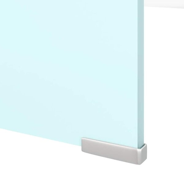 TV stolek / podstavec na monitor sklo zelený 120 x 30 x 13 cm 244149