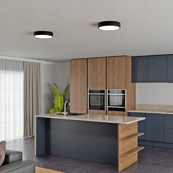Kulaté stropní LED svítidlo 18 W, 1800 lm, 30 cm, s pohybovým čidlem, neutrální bílá, IP20