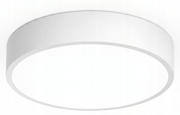 Bílé kulaté stropní LED svítidlo 18 W, 1800 lm, 30 cm, neutrální bílá, IP20