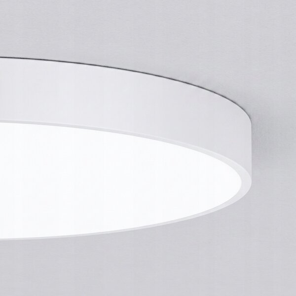 Bílé kulaté stropní LED svítidlo 100 W, 10000 lm, 75 cm, neutrální bílá, IP20