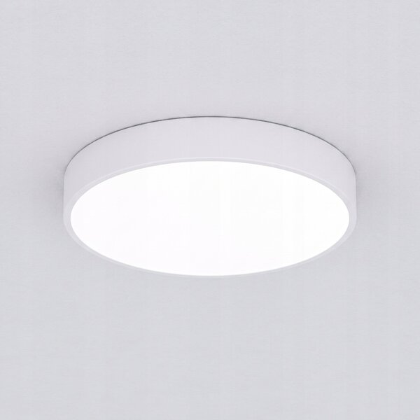 Bílé kulaté stropní LED svítidlo 100 W, 10000 lm, 75 cm, neutrální bílá, IP20