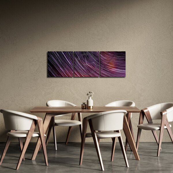 Obraz rozmazaných hvězd na oblozeObraz rozmazaných hviezd na oblohe (s hodinami) (90x30 cm)