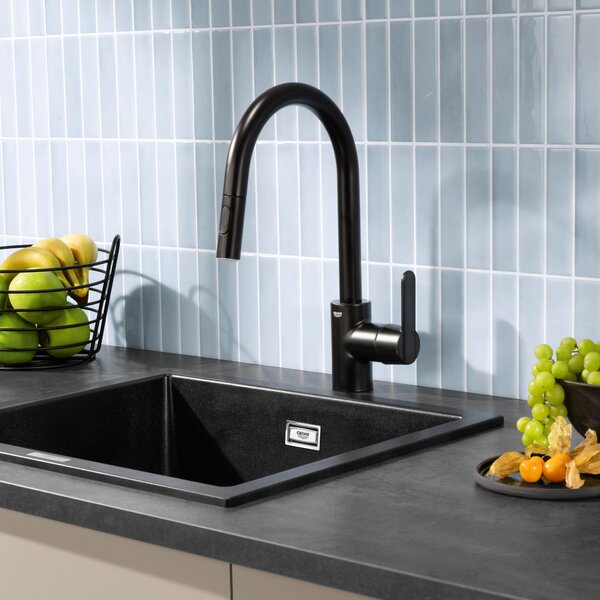 Grohe Get kuchyňská baterie stojící černá 314842431