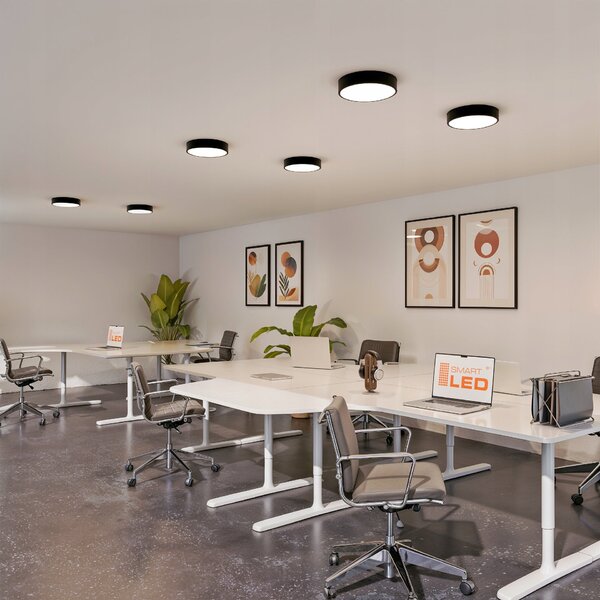 Kulaté stropní LED svítidlo 18 W, 1800 lm, 30 cm, s pohybovým čidlem, neutrální bílá, IP20