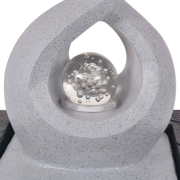 Interiérová fontána s LED osvětlením, polyresin 244288