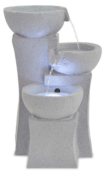 Interiérová fontána s LED osvětlením, polyresin 244290