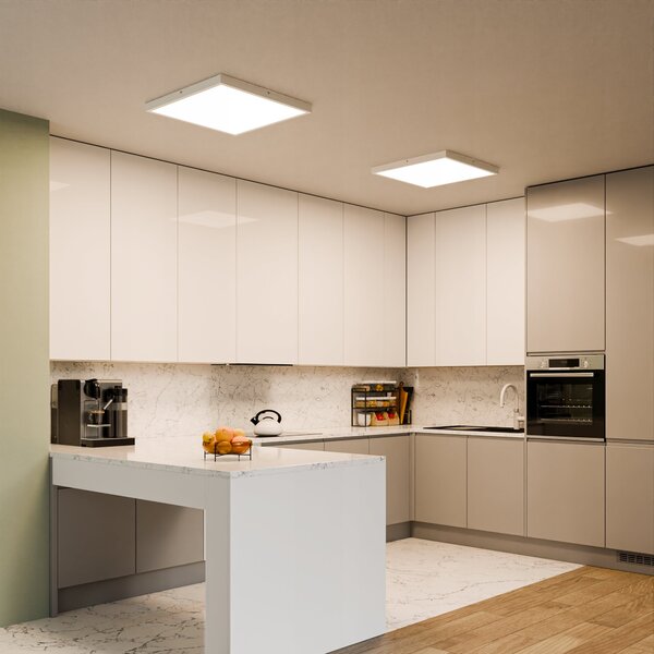 Přisazený LED panel 40 W, 5200 lm, 60 × 60 cm, neutrální bílá 4000 K