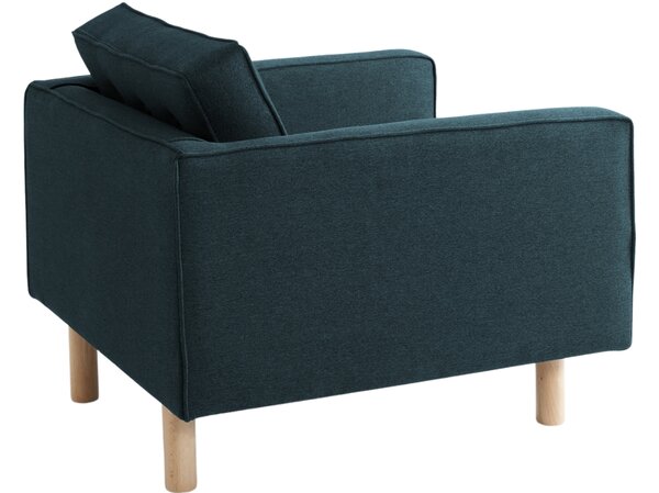Nordic Design Tmavě zelené látkové křeslo Emmet
