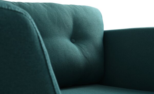 Nordic Design Modré látkové křeslo Sonny