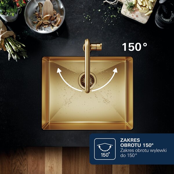 Grohe Start kuchyňská baterie stojící Brushed Cool Sunrise 30470GN0