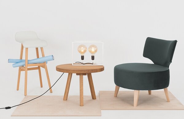 Nordic Design Tmavě šedé sametové křeslo Full