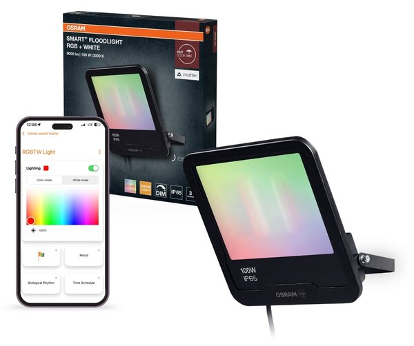 Venkovní reflektor SMART+ MATTER Floodlight 100W, RGBW