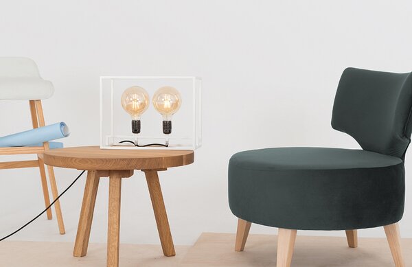 Nordic Design Tmavě šedé sametové křeslo Full