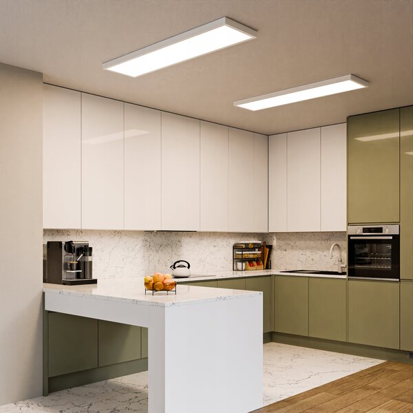 Kancelářský LED panel 60 W, 5400 lm, 30 × 120 cm, neutrální bílá
