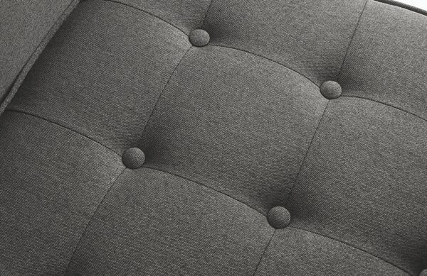 Nordic Design Ocelově šedé látkové křeslo Emmet