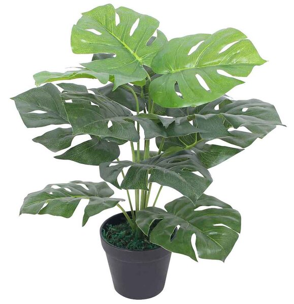 Umělá rostlina monstera s květináčem 45 cm zelený 244434