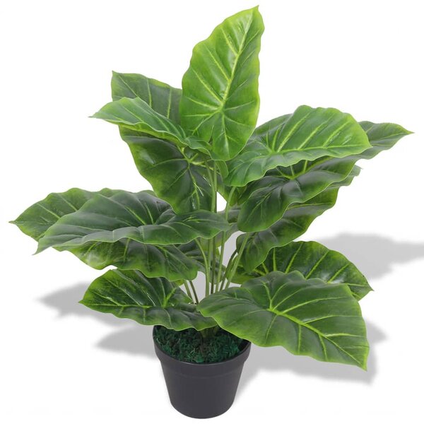 Umělá rostlina kolokázie s květináčem 45 cm zelená 244431