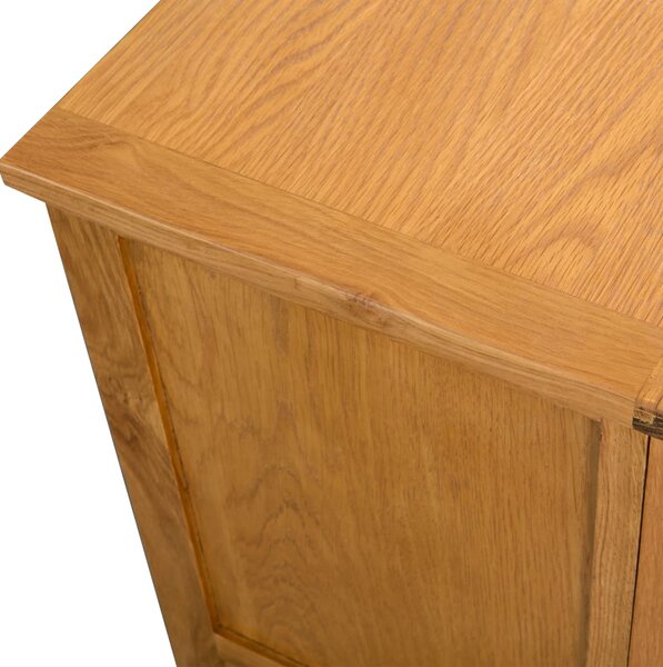 TV stolek 90 x 35 x 48 cm masivní dubové dřevo 244466
