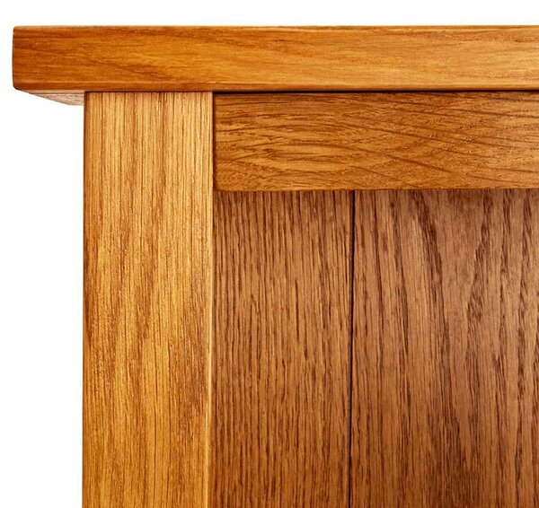 Knihovna se 3 policemi 70 x 22,5 x 82 cm masivní dubové dřevo 244468