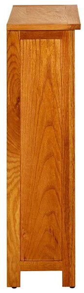 Knihovna se 3 policemi 70 x 22,5 x 82 cm masivní dubové dřevo 244468