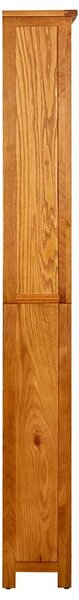 Knihovna se 6 policemi 80 x 22,5 x 180 cm masivní dubové dřevo 244470