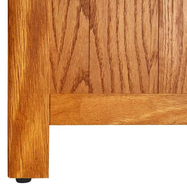 Knihovna se 7 policemi 90 x 22,5 x 200 cm masivní dubové dřevo 288475