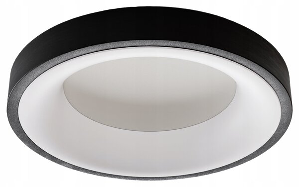 Černé kulaté stropní LED svítidlo 30 W, 4000 K, 3000 lm, Ø 40 cm