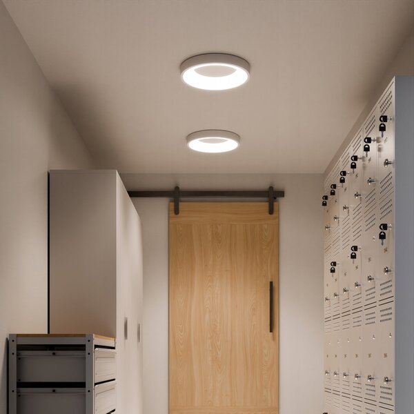 Bílé kulaté stropní LED svítidlo 30 W, 4000 K, 3000 lm, Ø 40 cm