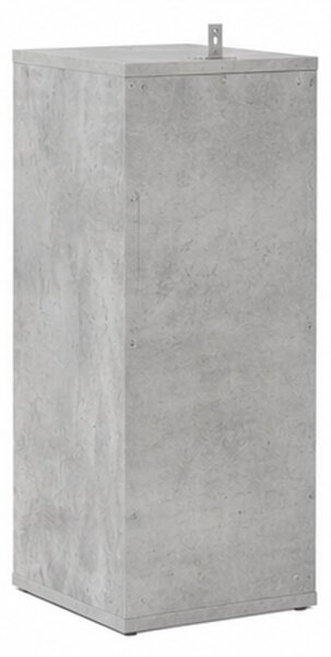Skříňka na boty, botník, 5 polic, dřevo, 72x36x32 cm, beton šedá, Dekorino BB20260072