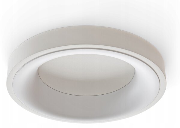 Bílé kulaté stropní LED svítidlo 30 W, 4000 K, 3000 lm, Ø 40 cm