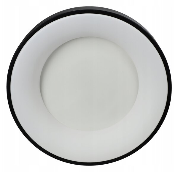 Černé kulaté stropní LED svítidlo 50 W, 4000 K, 5000 lm, Ø 60 cm