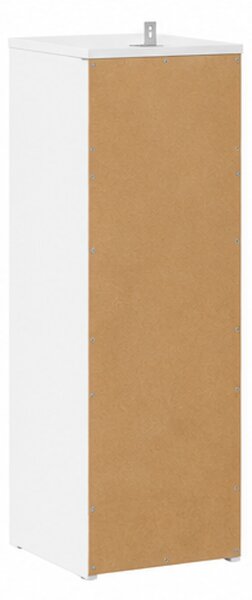 Skříňka na boty, botník, 6 polic, dřevo, 92x36x32 cm, bílá, Dekorino BB20260073