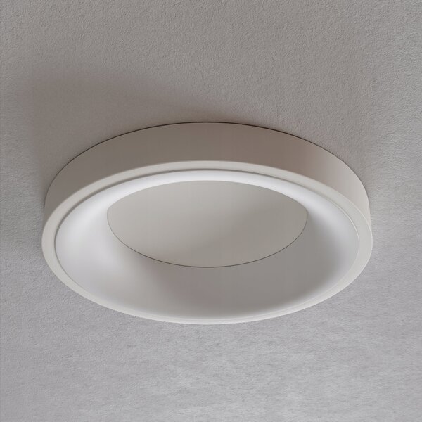 Bílé kulaté stropní LED svítidlo 30 W, 4000 K, 3000 lm, Ø 40 cm