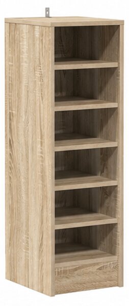 Skříňka na boty, botník, 6 polic, dřevo, 92x36x32 cm, dub sonoma, Dekorino BB20260074