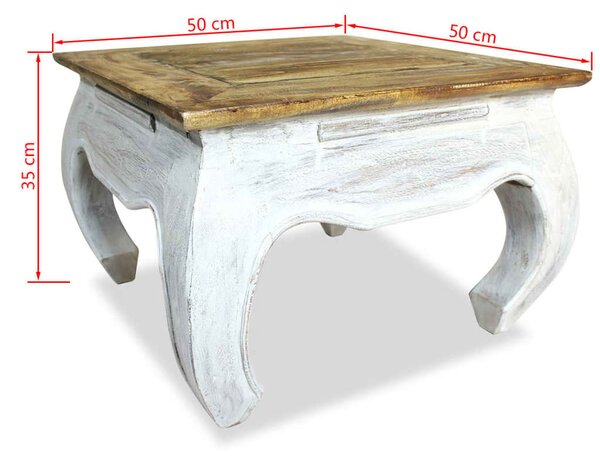 Odkládací stolek masivní mangovníkové dřevo 50 x 50 x 35 cm 244506