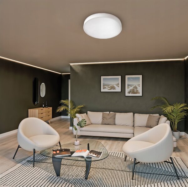 Kulaté stropní LED svítidlo 40 W, 40 cm, 4000 lm, neutrální bílá