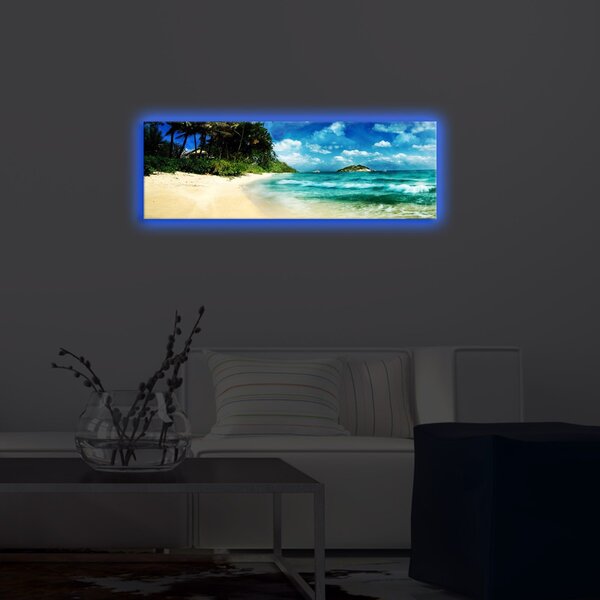 Wallity Obraz s LED osvětlením MOŘE 69 30 x 90 cm