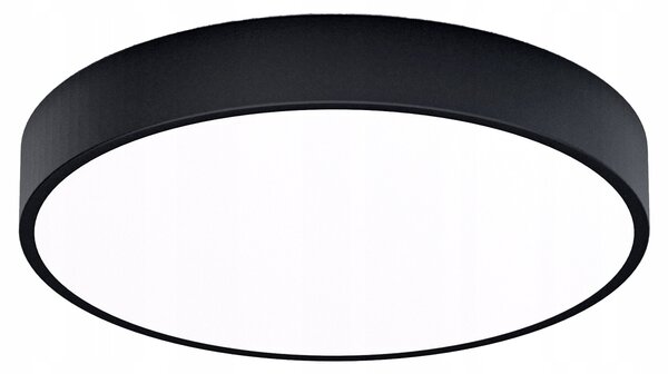 Černé kulaté LED stropní svítidlo 30 W, 40 cm, 2400 lm, neutrální bílá