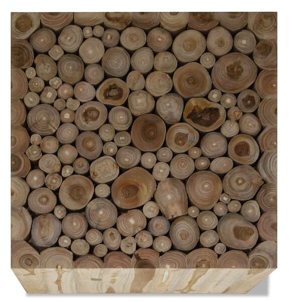 Konferenční stolek, pravý teak, 50x50x35 cm 244555