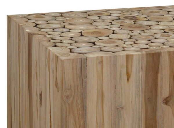 Konferenční stolek, pravý teak, 50x50x35 cm 244555