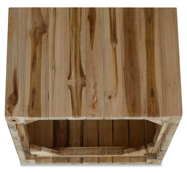 Konferenční stolek, pravý teak, 50x50x35 cm 244555