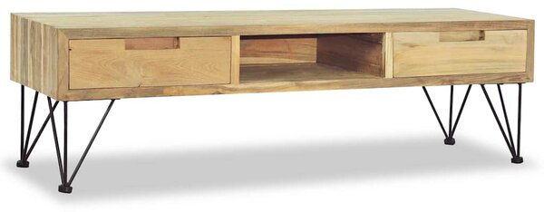 TV stolek 120 x 35 x 35 cm masivní teak 244575