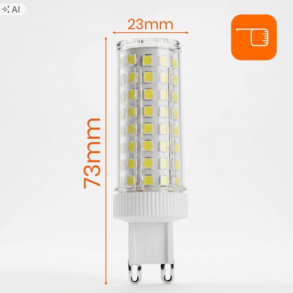 Bílá LED žárovka G9 12 W, 1080 lm, 3000 K – teplá bílá, úhel 180°