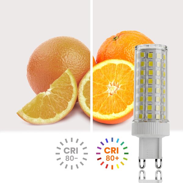 Bílá LED žárovka G9 12 W, 1080 lm, 3000 K – teplá bílá, úhel 180°