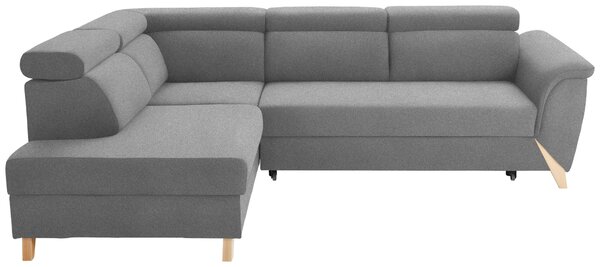 ROHOVÁ SEDAČKA, textil, šedá Stylife - Sedací soupravy